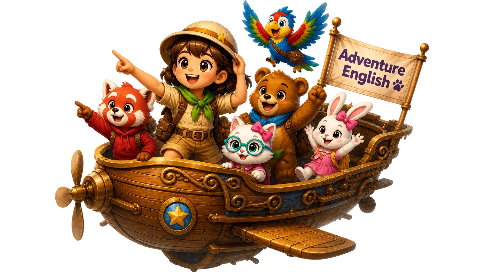 Adventure English crew